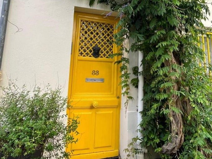 Paris 14 eme Porte jaune